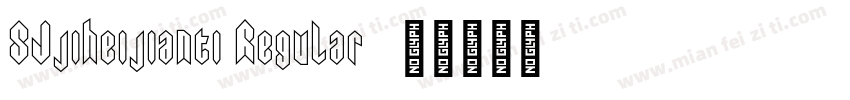 SJjiheijianti Regular字体转换
